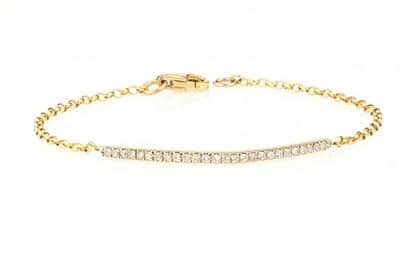 צמיד פס יהלומים דוד