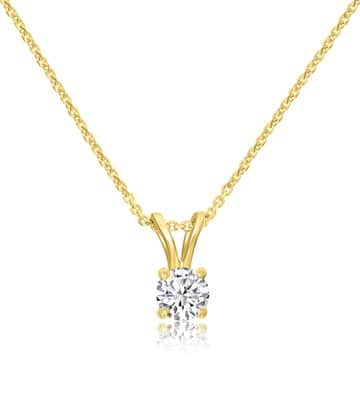 שרשרת תליון אבן בודד